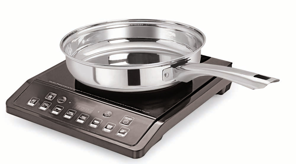 Stainless Steel Tri Ply Induction Base Frying Pan 22 cm (2000 ml)