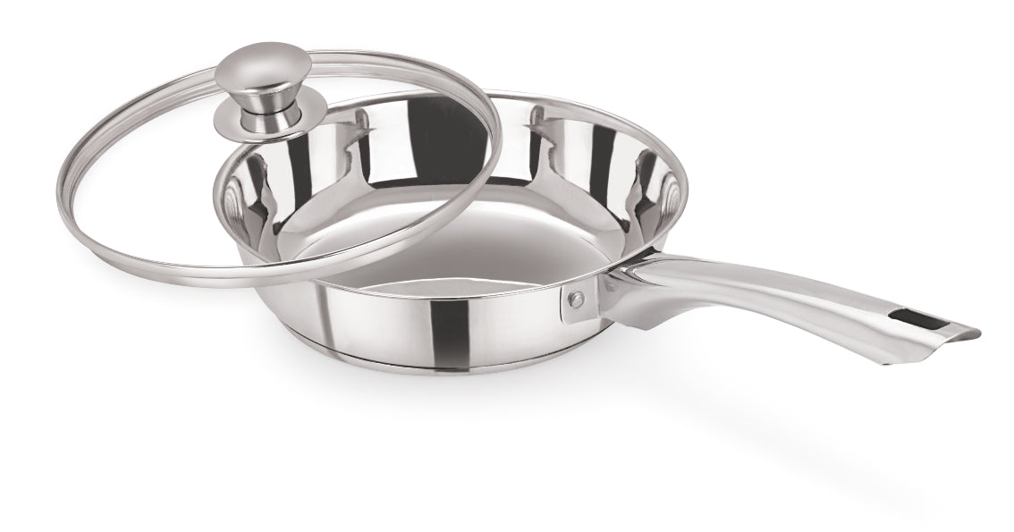 Stainless Steel Tri Ply Induction Base Frying Pan 22 cm (2000 ml)