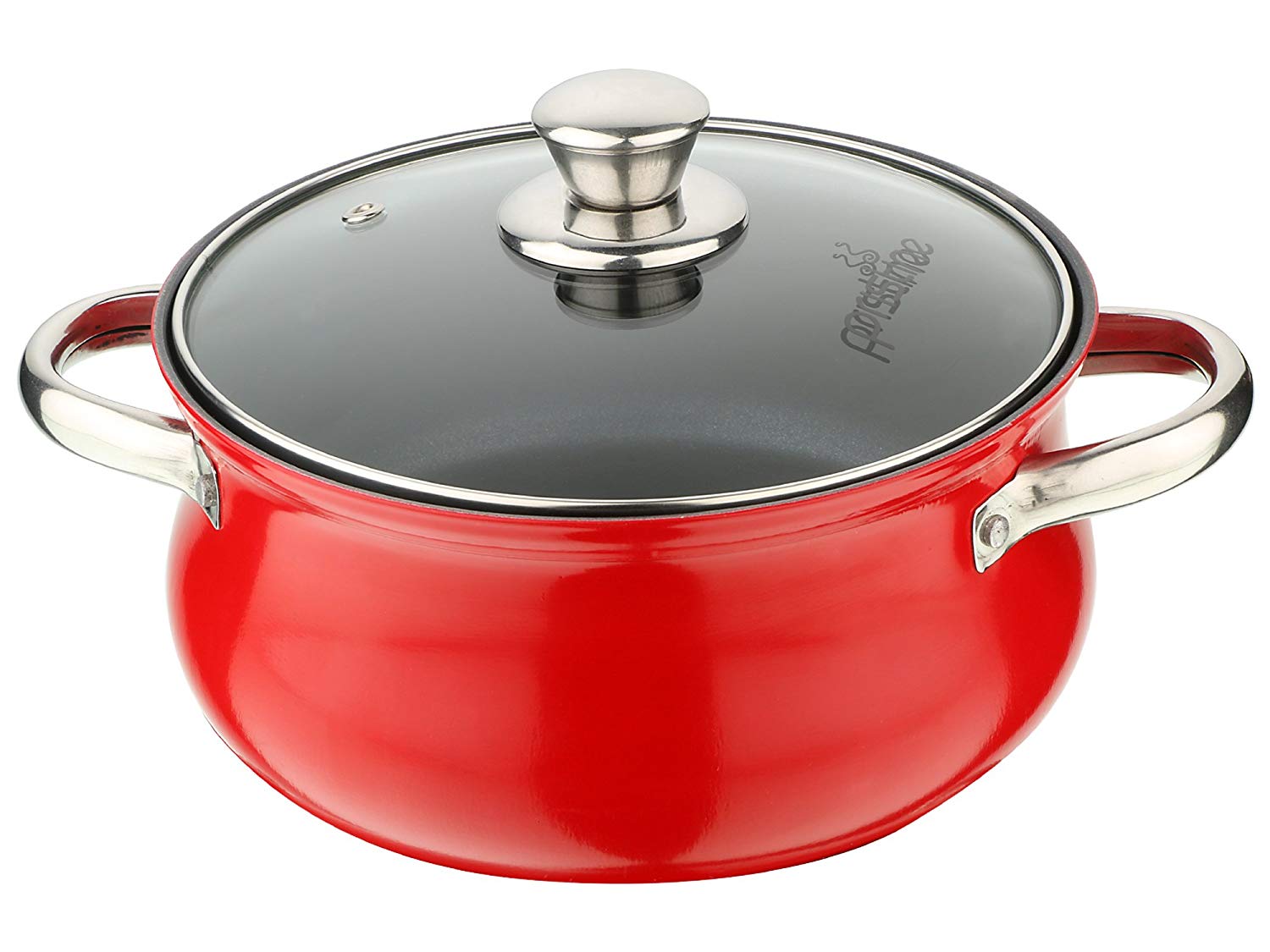 Non Stick Induction Compatible Handi Cook & Serve Casserole With Glass Lid (2500 ml)